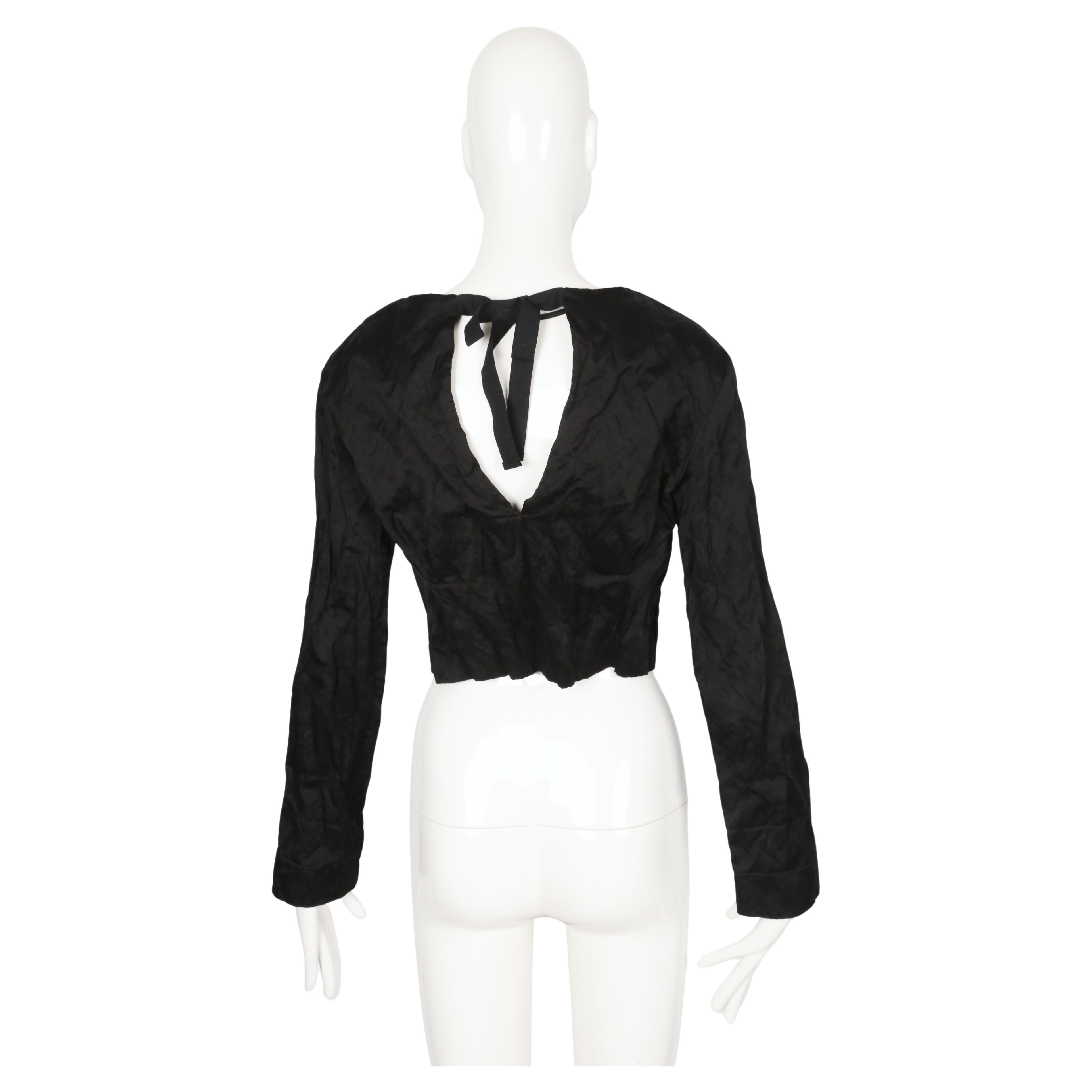 2009 PRADA - Veste de défilé en métal noir en vente 5