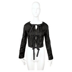 2009 PRADA Laufstegjacke aus schwarzem Metallgewebe