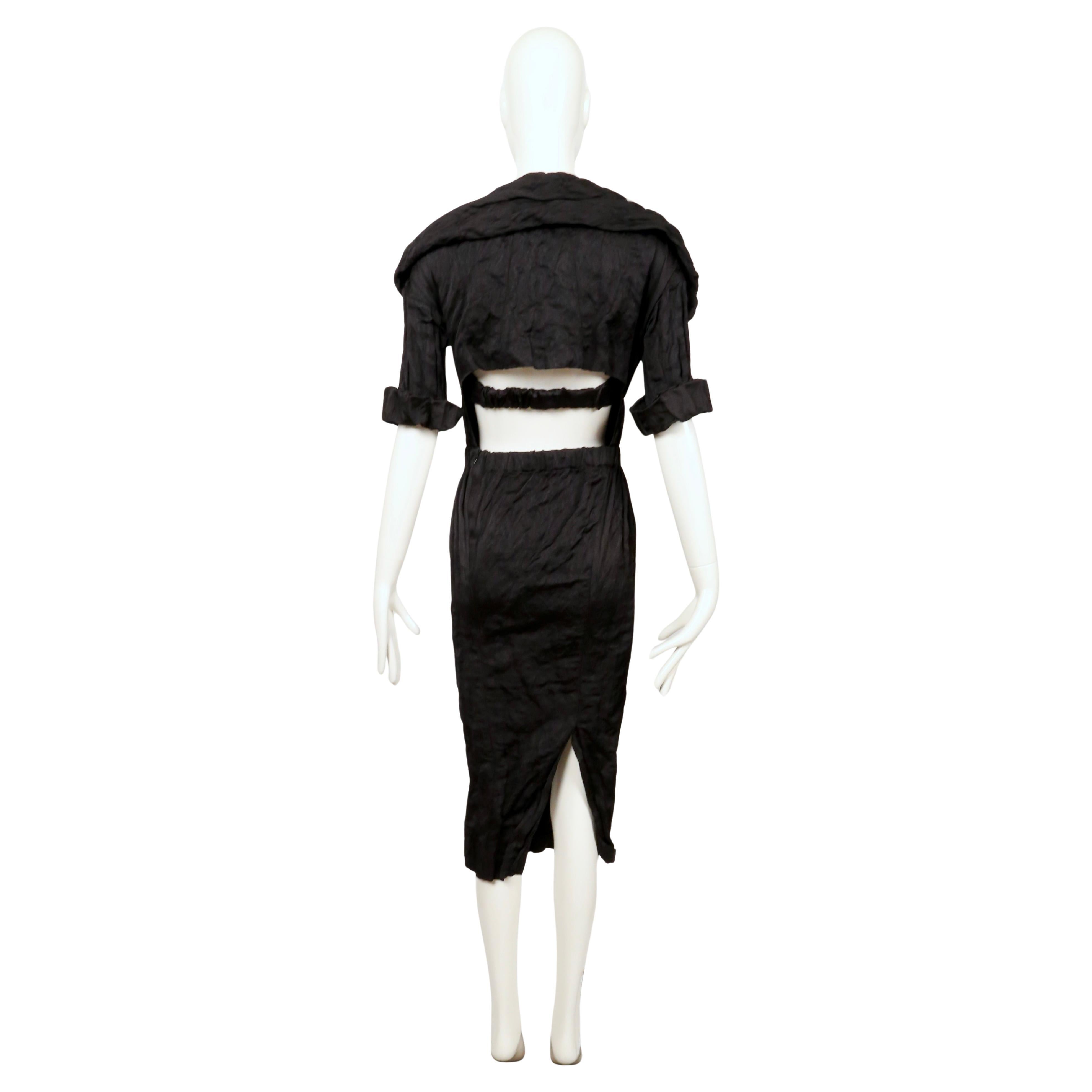 2009 PRADA black runway bustier dress For Sale 7