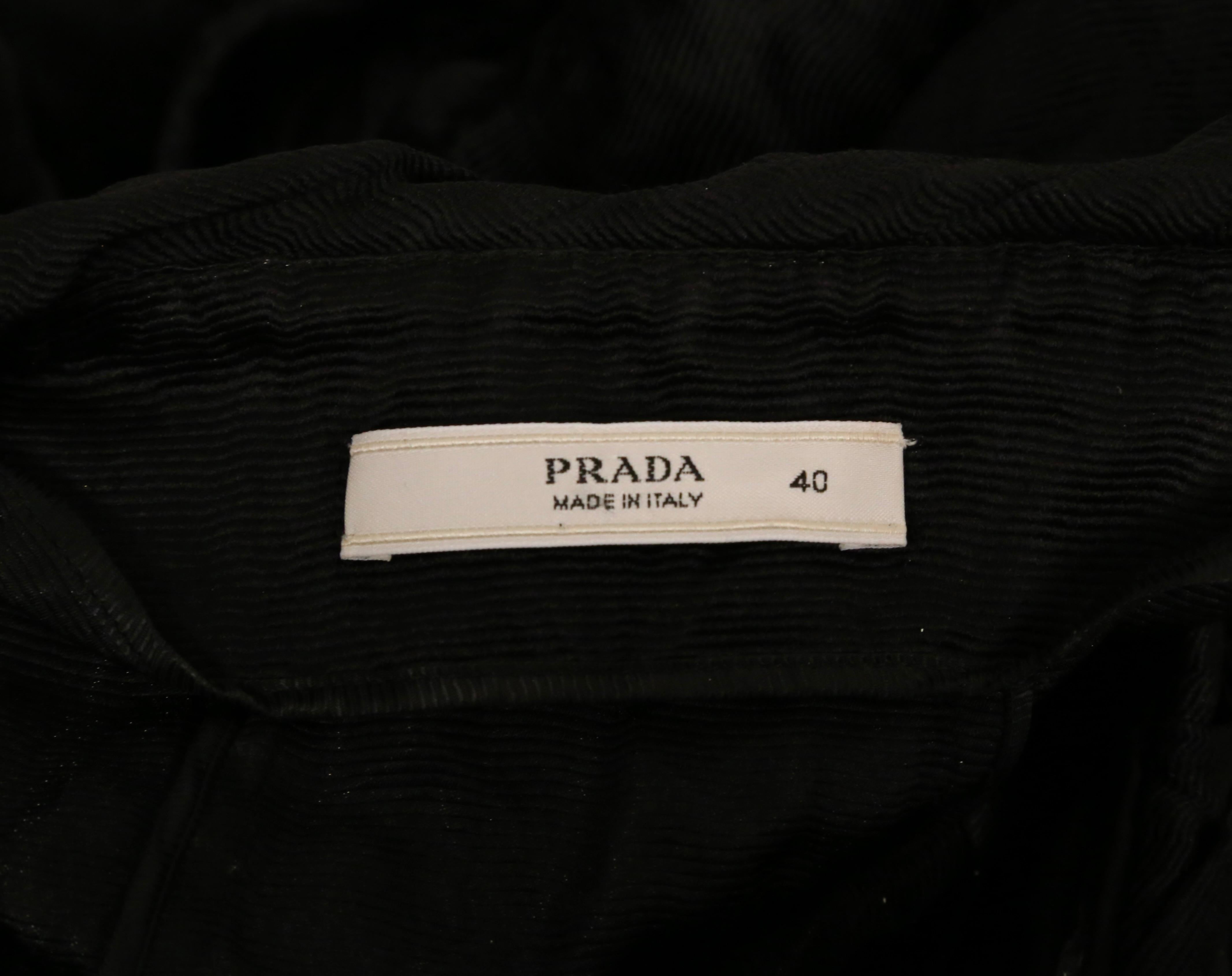 2009 PRADA black runway bustier dress For Sale 8