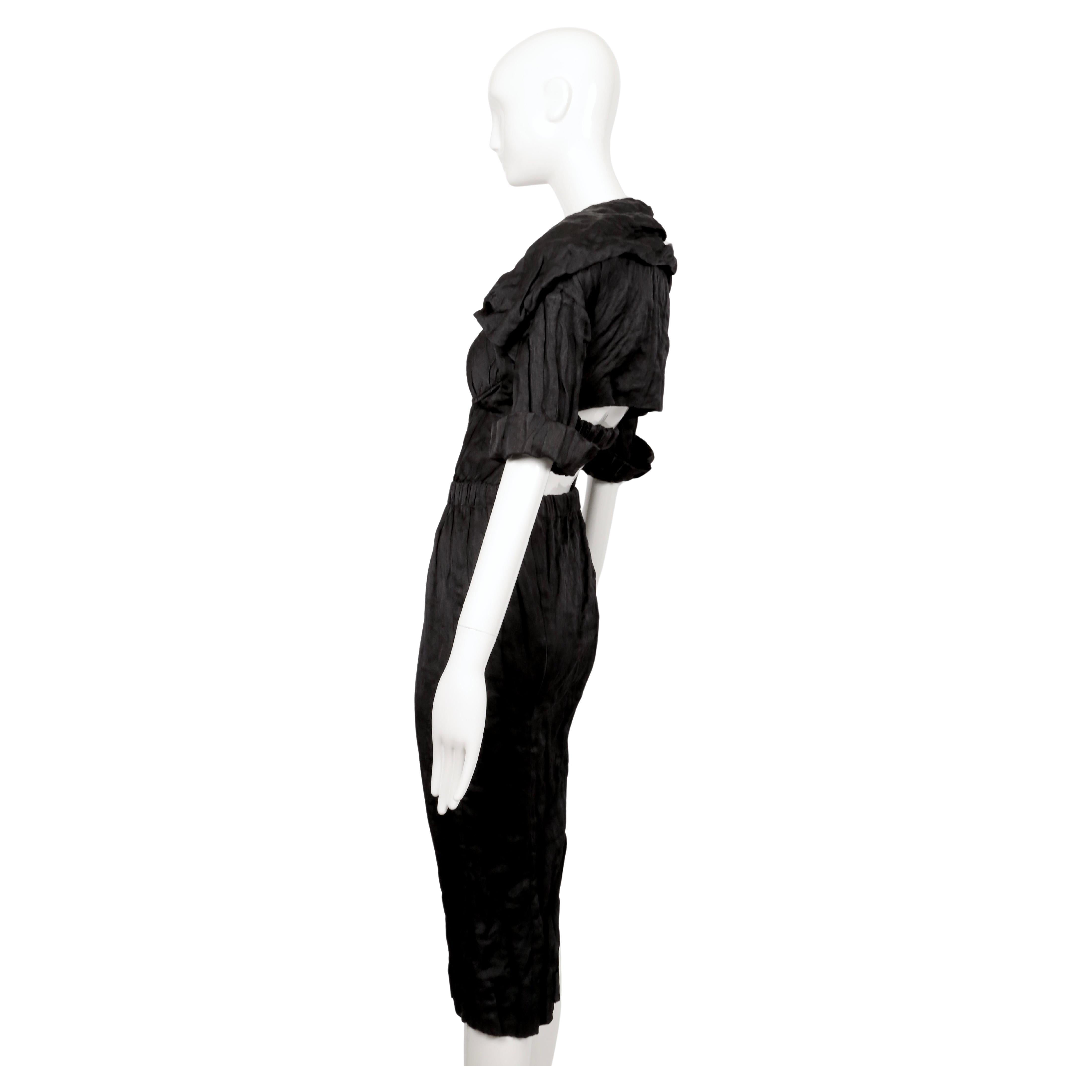 2009 PRADA black runway bustier dress For Sale 4