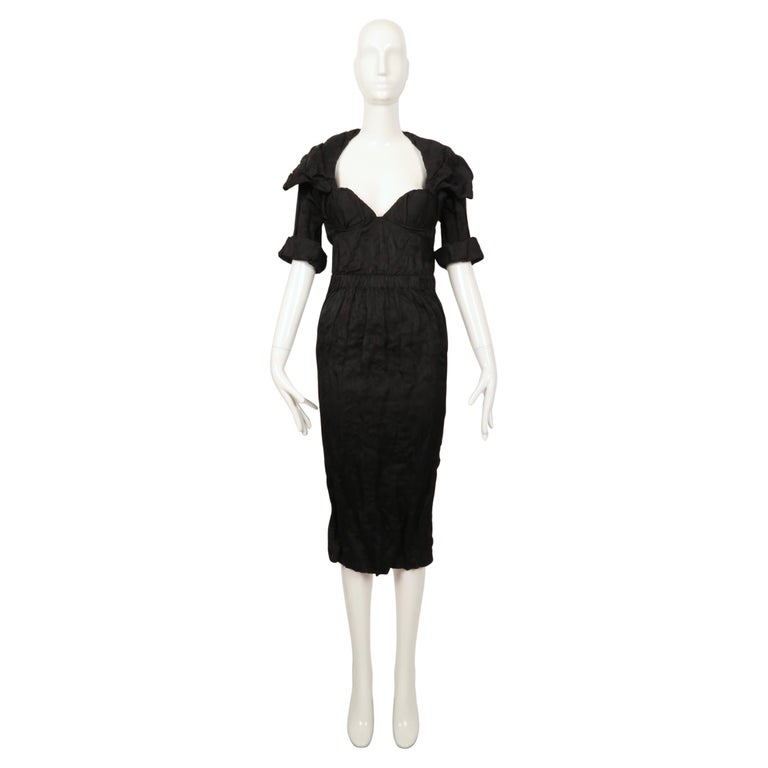 2009 PRADA black runway bustier dress at 1stDibs