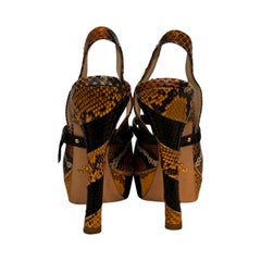 2009 Prada Snakeskin Platform Heels