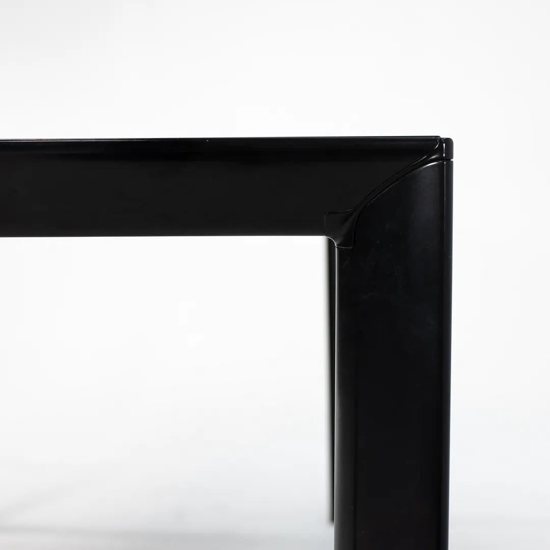 Modern 2009 RAM Dining Table / Desk by Porro w Black Glass Top 71x36 For Sale