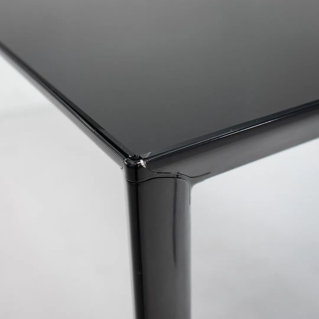 Contemporary 2009 RAM Dining Table / Desk by Porro w Black Glass Top 71x36 For Sale