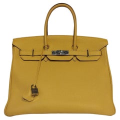 2009 Rare Hermès Birkin 35 Yellow Sun