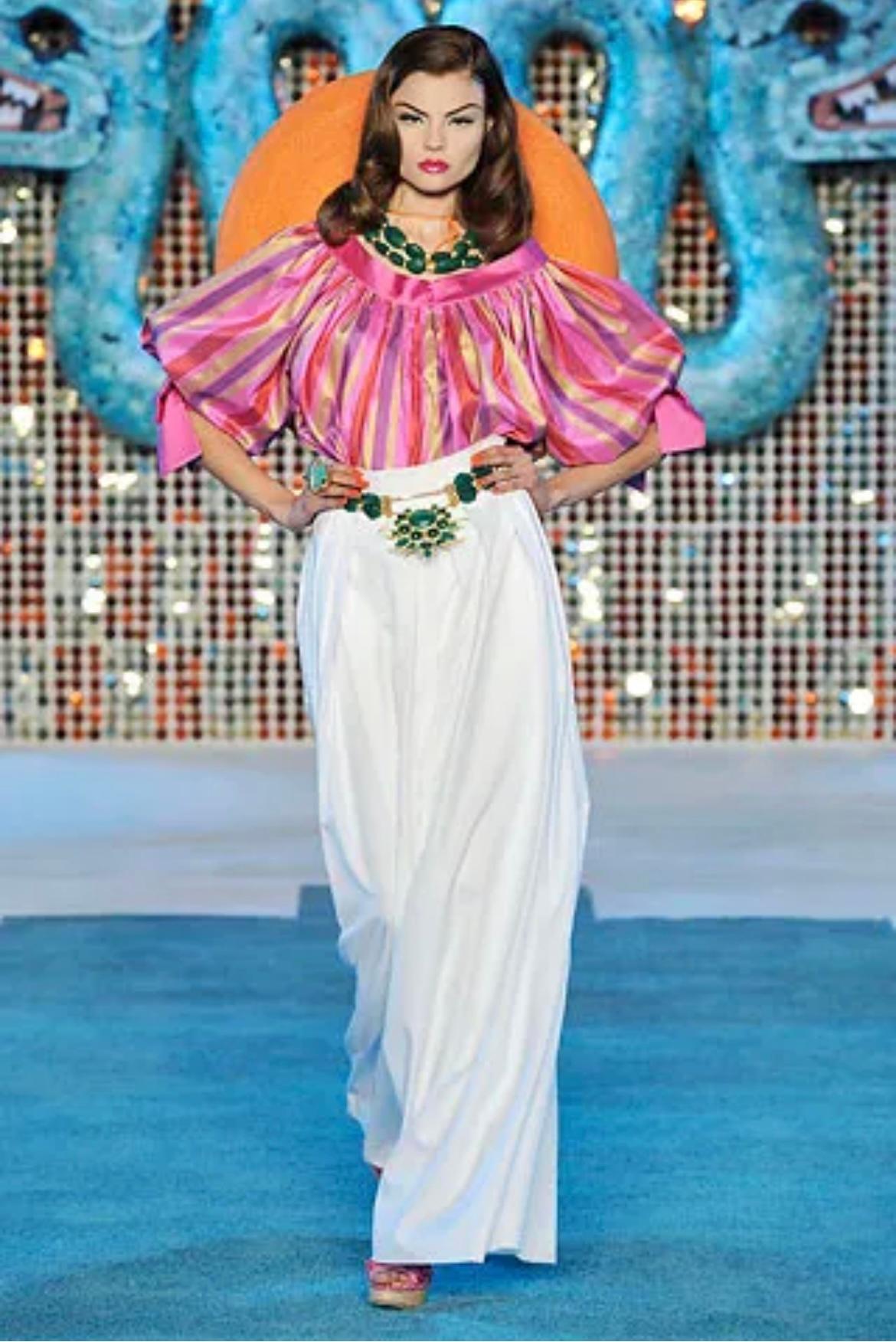2009 Resort John Galliano for Christian Dior Collana in malachite in vendita 2