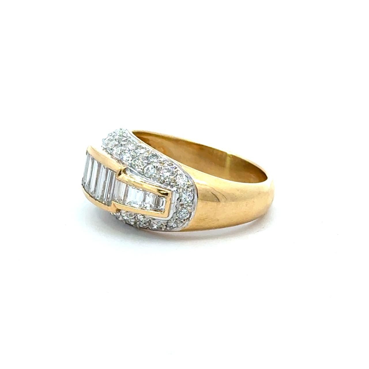 En vente :  2.00CT Diamond 18K Gold Cocktail Ring 4