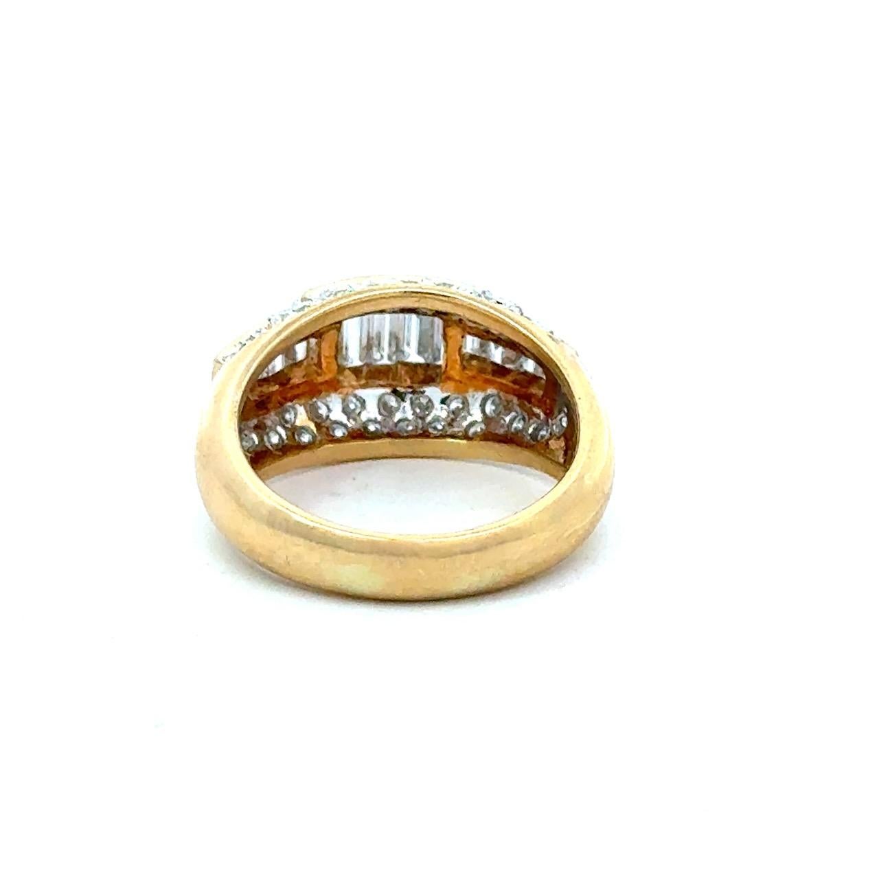 En vente :  2.00CT Diamond 18K Gold Cocktail Ring 5