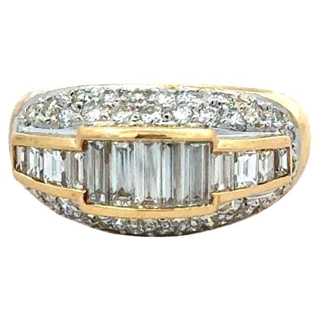 2.00CT Diamond 18K Gold Cocktail Ring
