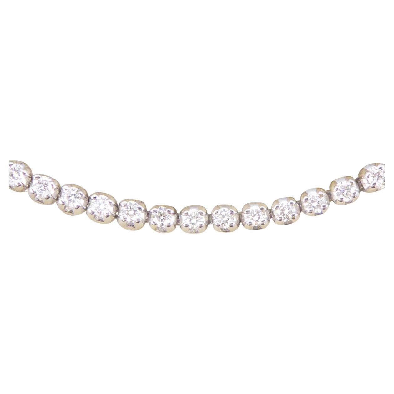 2.00ct Diamond Flexi-Link Tennis Bracelet in 18ct White Gold For Sale