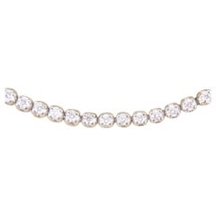 Bracelet tennis à maillons flexibles en or blanc 18 carats et diamants de 2,00 carats