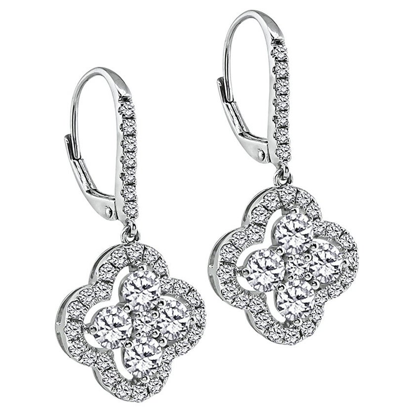 2.00ct Diamant-Ohrringe aus Gold