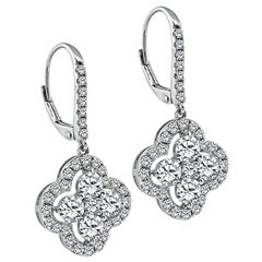 2.00ct Diamant-Ohrringe aus Gold