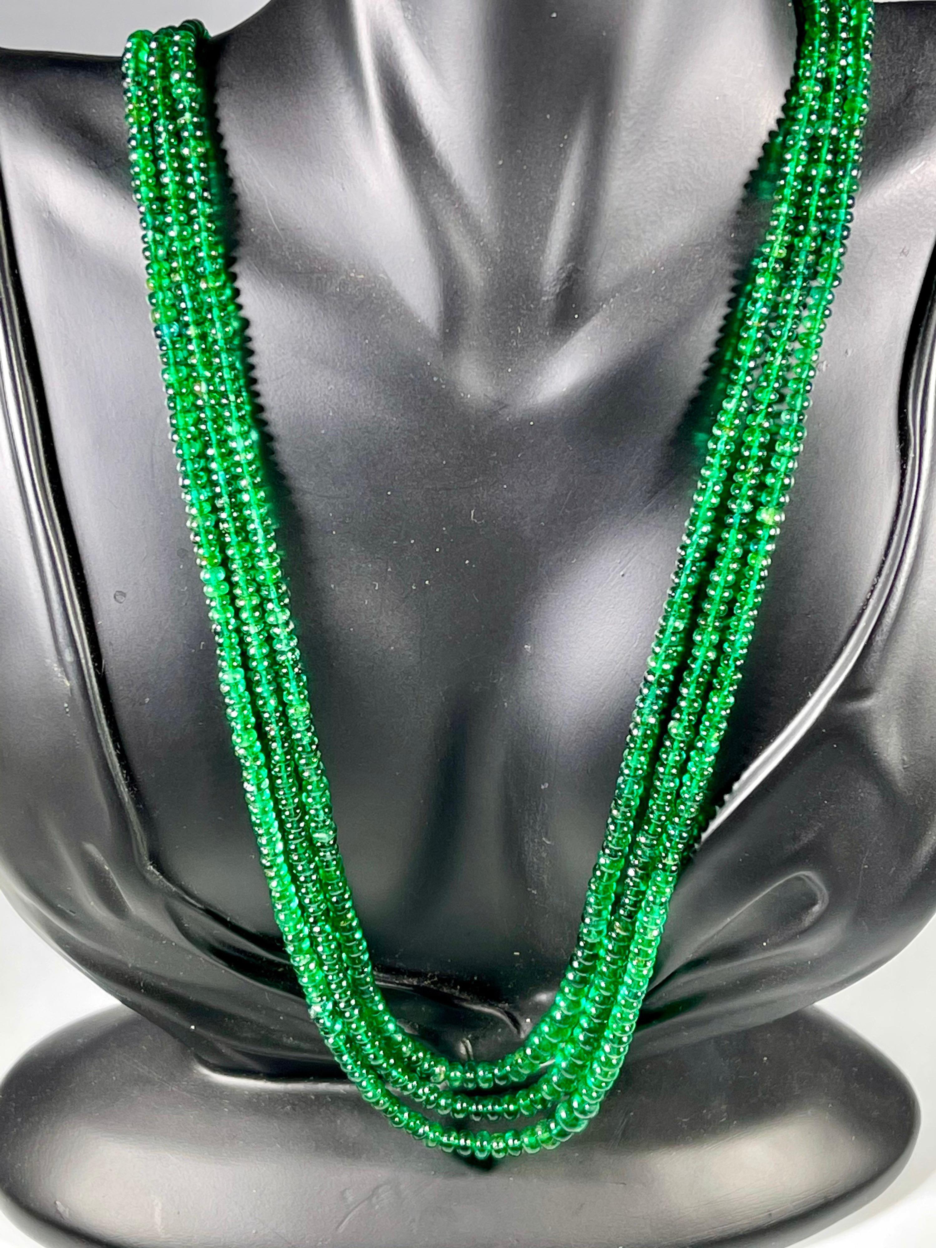 emerald bead necklace