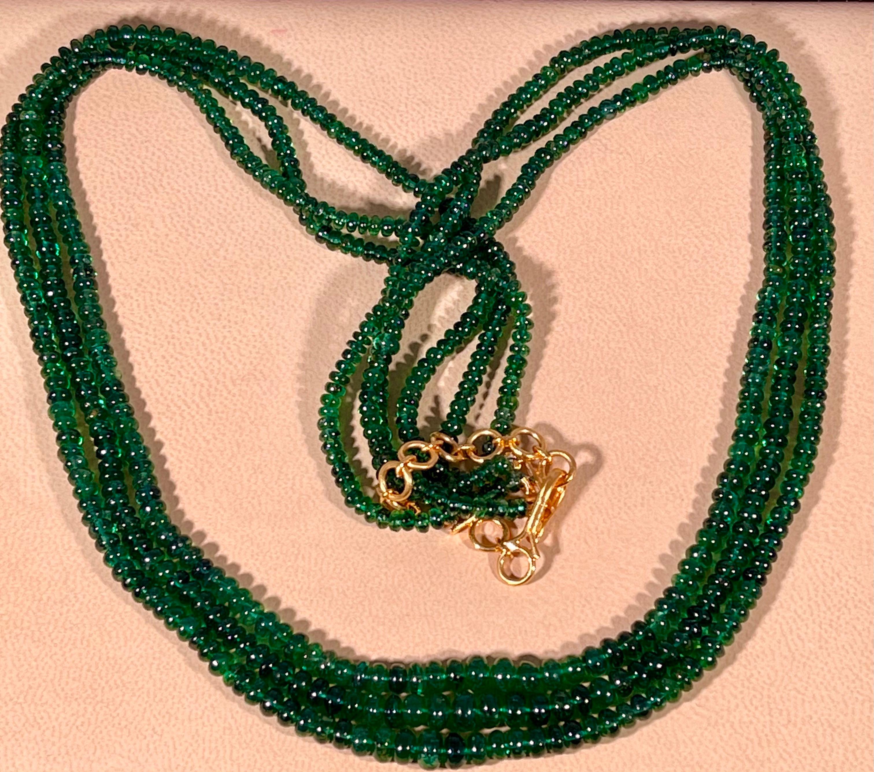 emerald beaded necklace