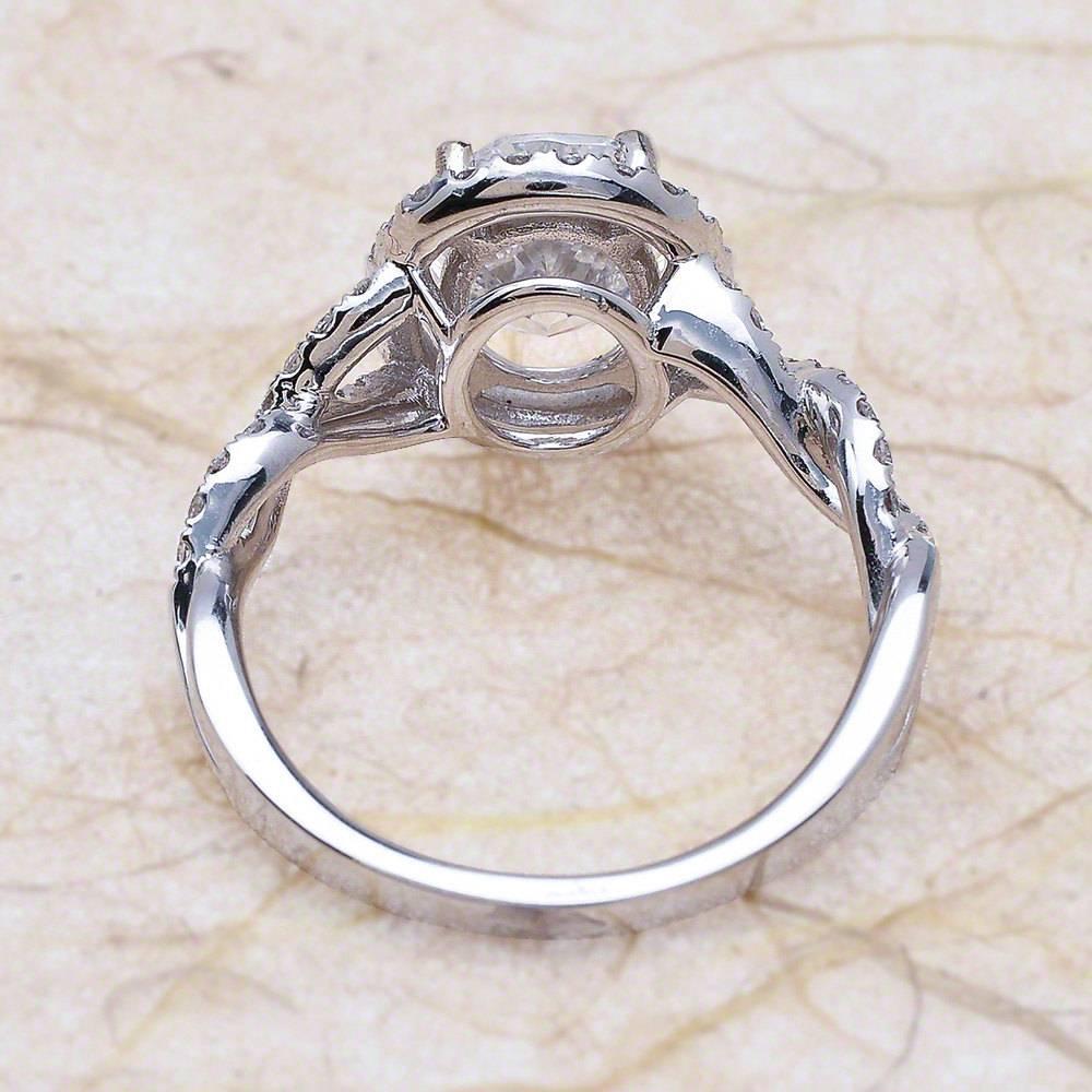 2 carat oval moissanite ring