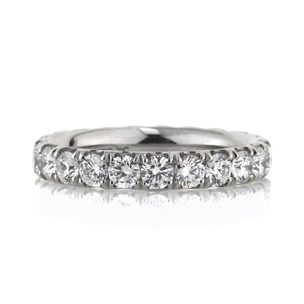 2.00ct Round Brilliant Cut Diamond Eternity Band in Platinum
