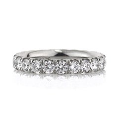 2.00ct Round Brilliant Cut Diamond Eternity Band in Platinum