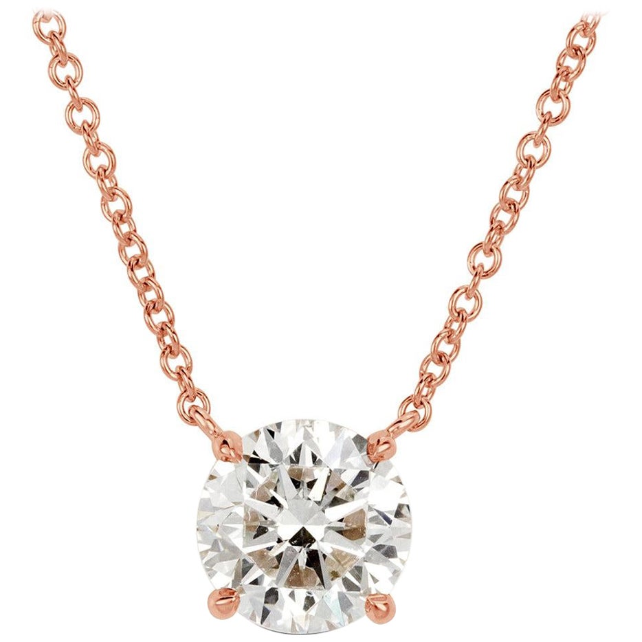 2.00ct Round Brilliant Cut Diamond Pendant