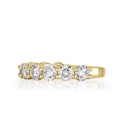 2,00ct Runder Brillantschliff Diamant Hochzeit Band in 18k Gelbgold