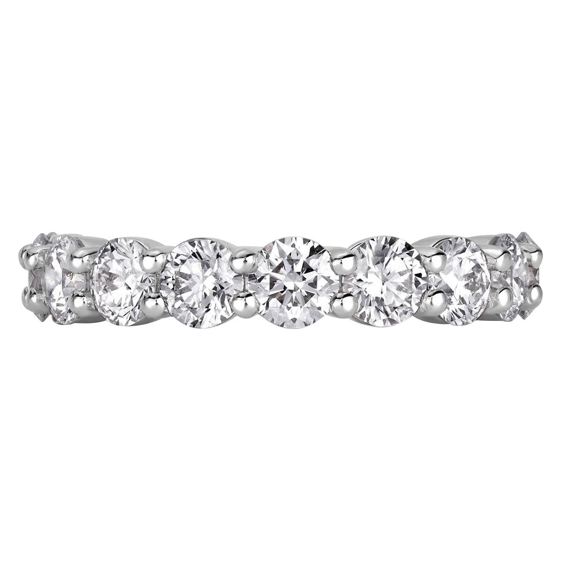 2.00ct Round Brilliant Cut Diamond Wedding Band in Platinum