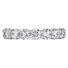 2.00ct Round Brilliant Cut Diamond Wedding Band in Platinum