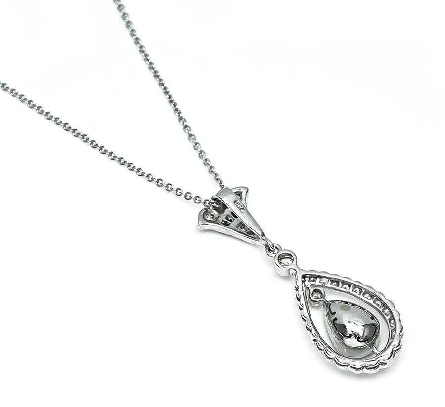 Collana con zaffiro da 2,00ct e diamante da 0,50ct In condizioni buone in vendita a New York, NY