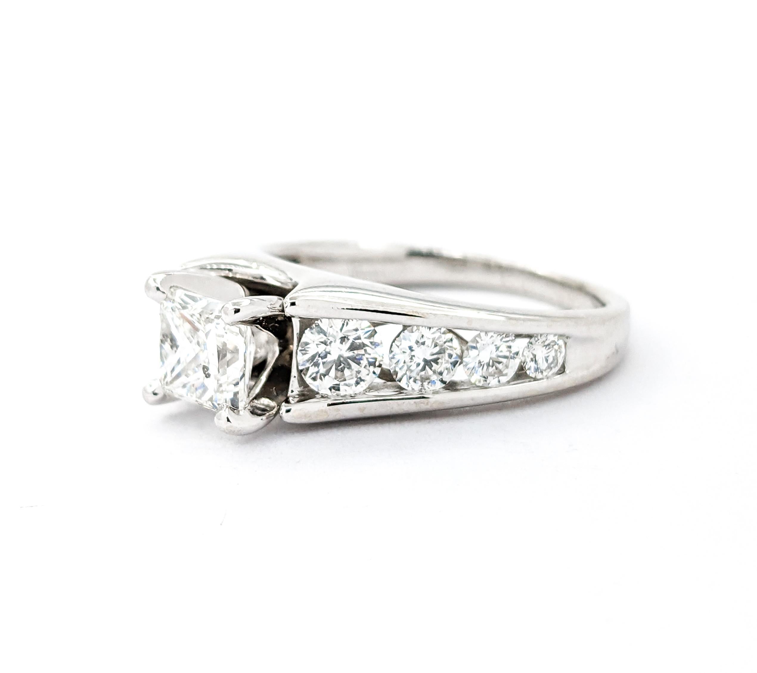 2.00ctw Diamond Engagement Ring In White Gold 4