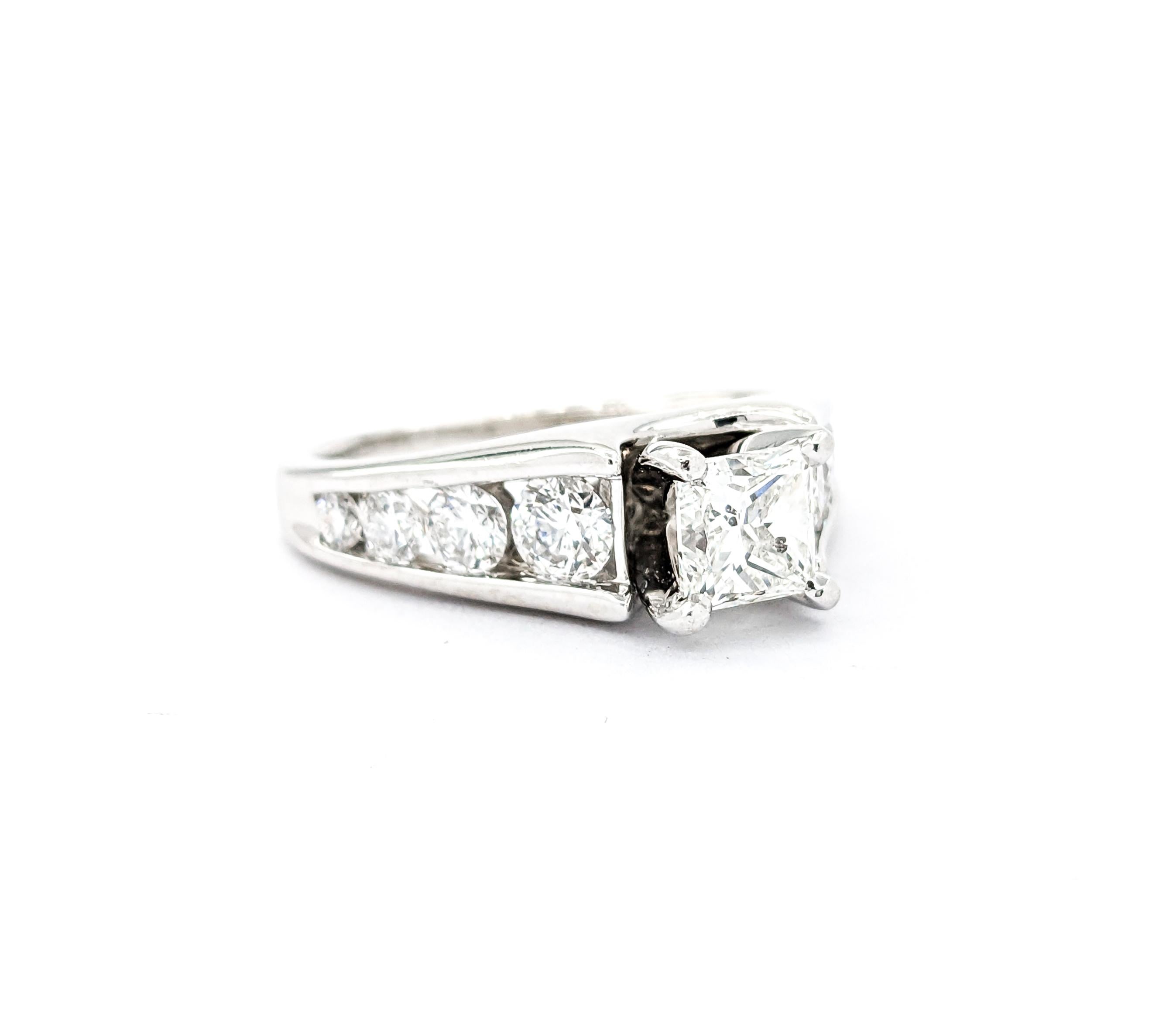 2.00ctw Diamond Engagement Ring In White Gold 1