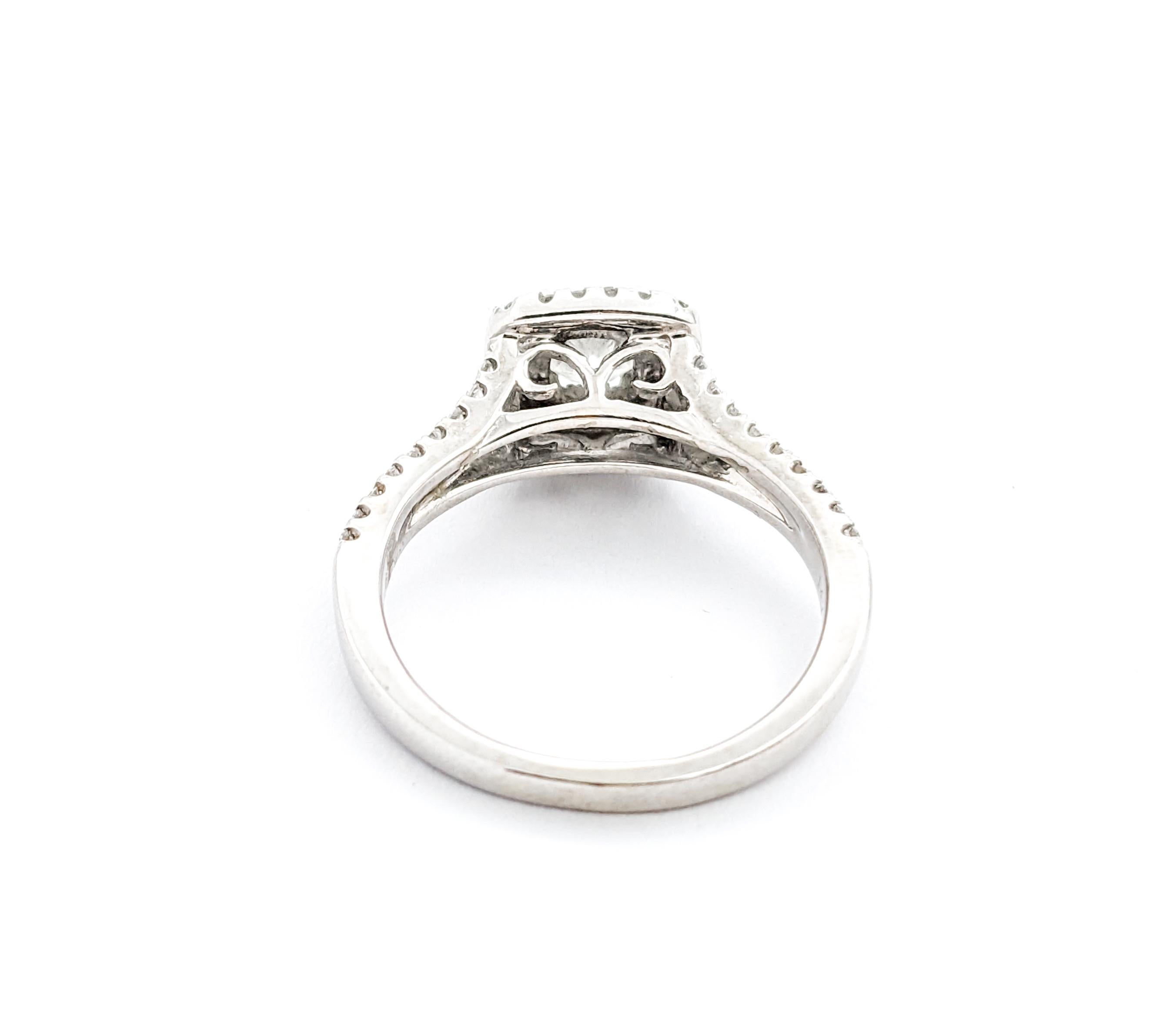 2.00ctw Diamond Engagement Ring In White Gold For Sale 2