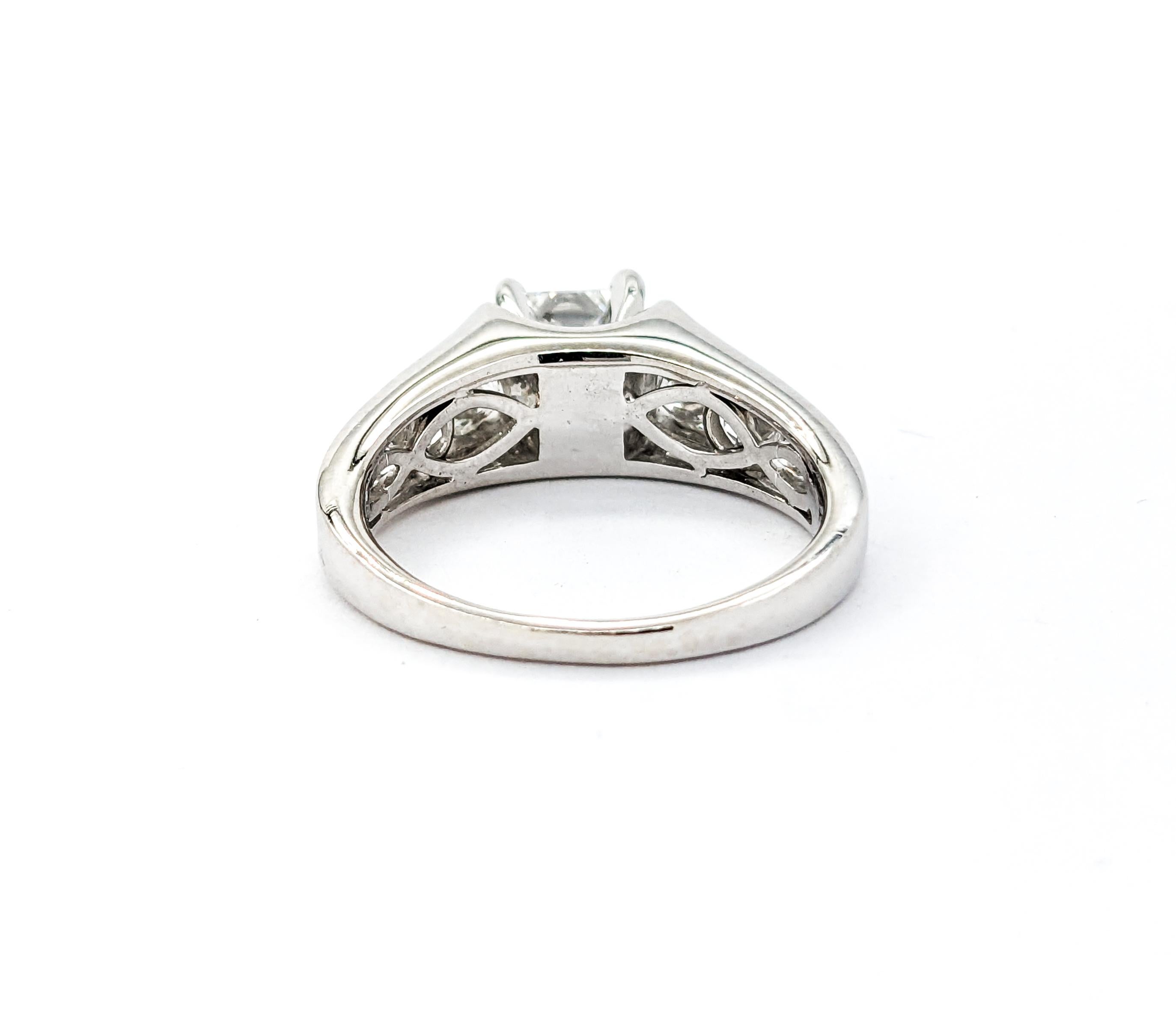 2.00ctw Diamond Engagement Ring In White Gold 2