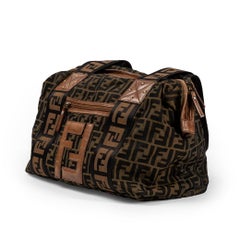 200s Fendi FF Canvas Shoulder Bag
