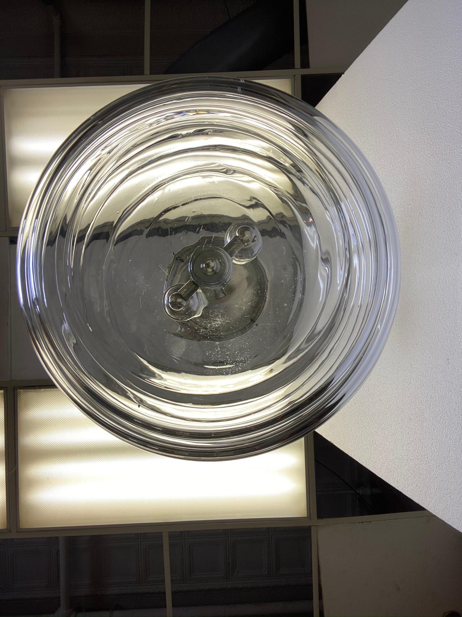 Contemporary Large Italian Jetson Murano Hand Blown Glass Pendant Light Quantity Available