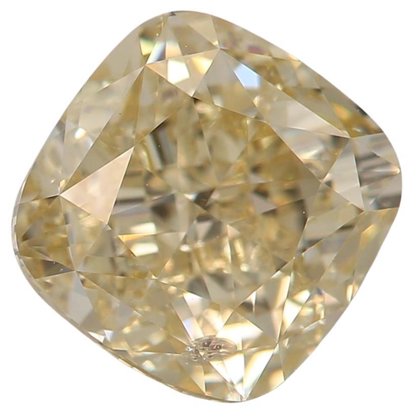 2.01 Carat Fancy Light Brownish YELLOW I1 Clarity Diamond For Sale