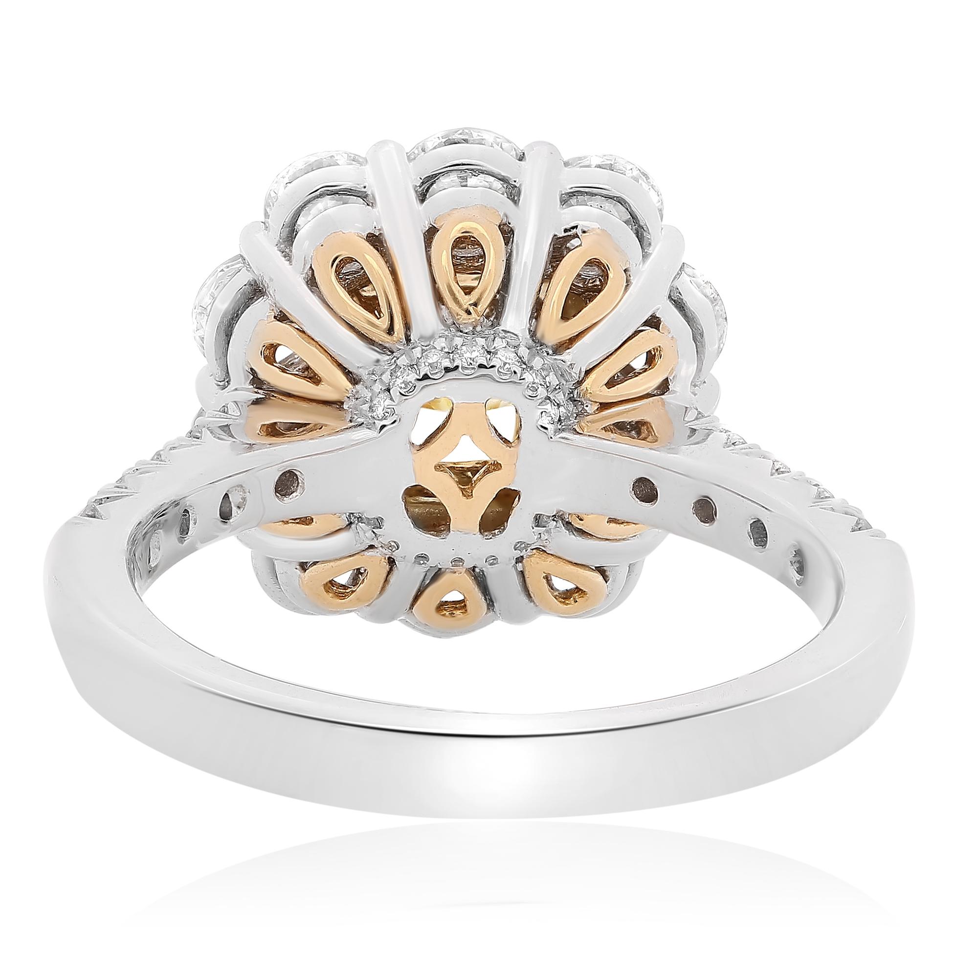 2.01 Carat GIA Certified Fancy Yellow Diamond Ring im Zustand „Neu“ im Angebot in New Orleans, LA