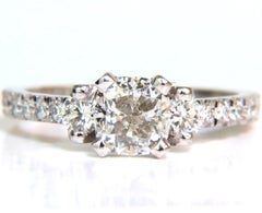 2.01 Carat GIA Cushion Cut Diamond Ring Platinum