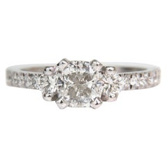2.01 Carat GIA Cushion Cut Diamond Ring Platinum*