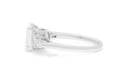 2.01 Carat GIA Emerald Cut Engagement Ring