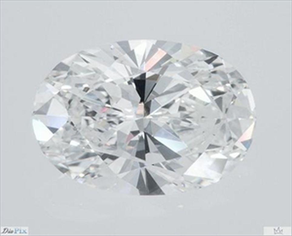 Contemporary 2.01 Carat Oval Cut Diamond Engagement Ring 14 Karat Gold For Sale