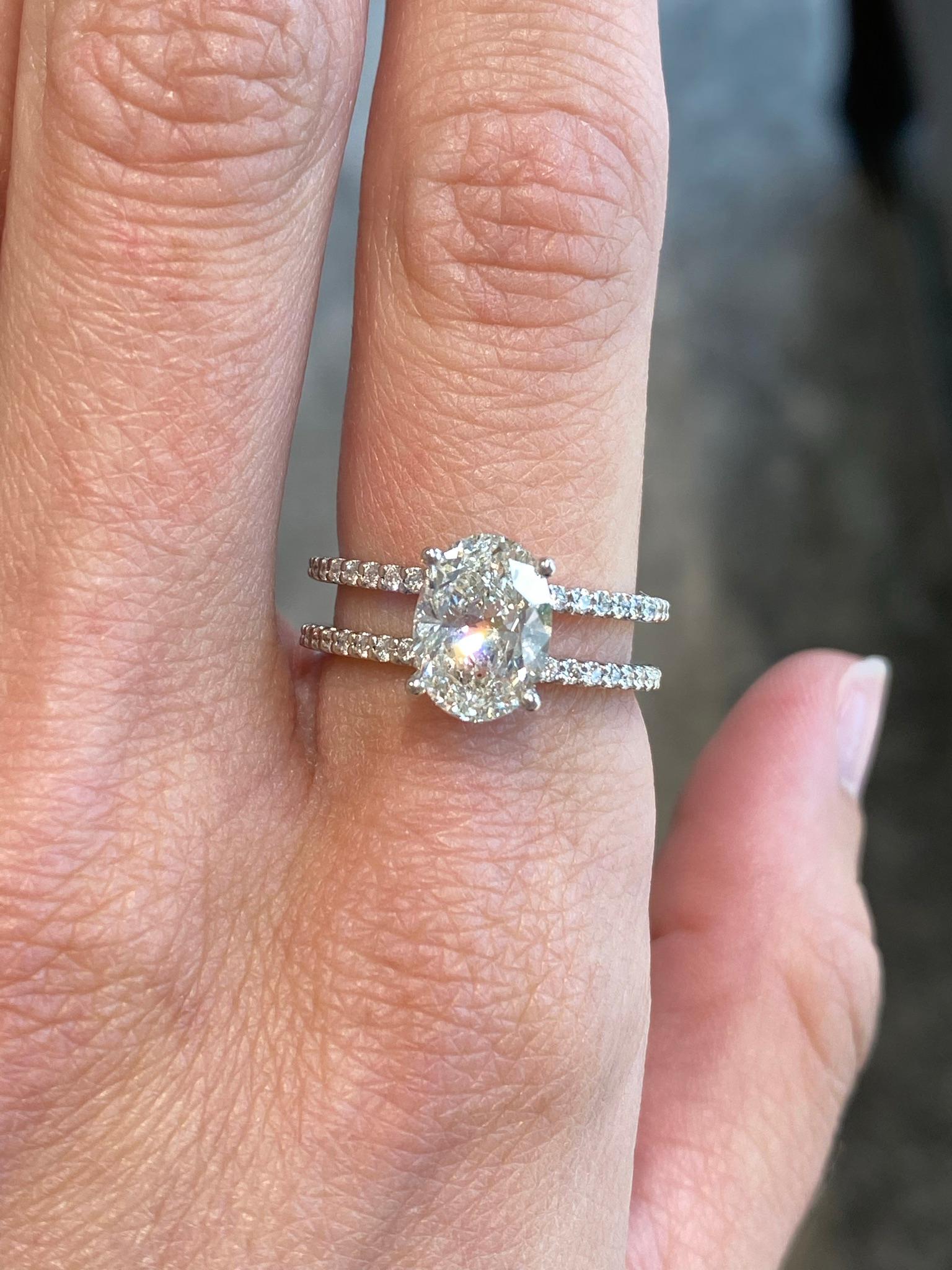 double banded engagement ring