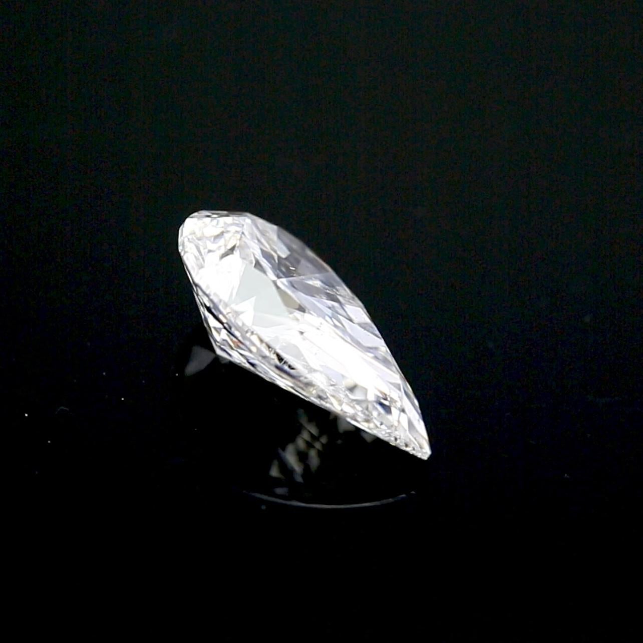 Diamant poire brillant de 2,01 carats - couleur D, pureté SI2 - certifié GIA en vente 5