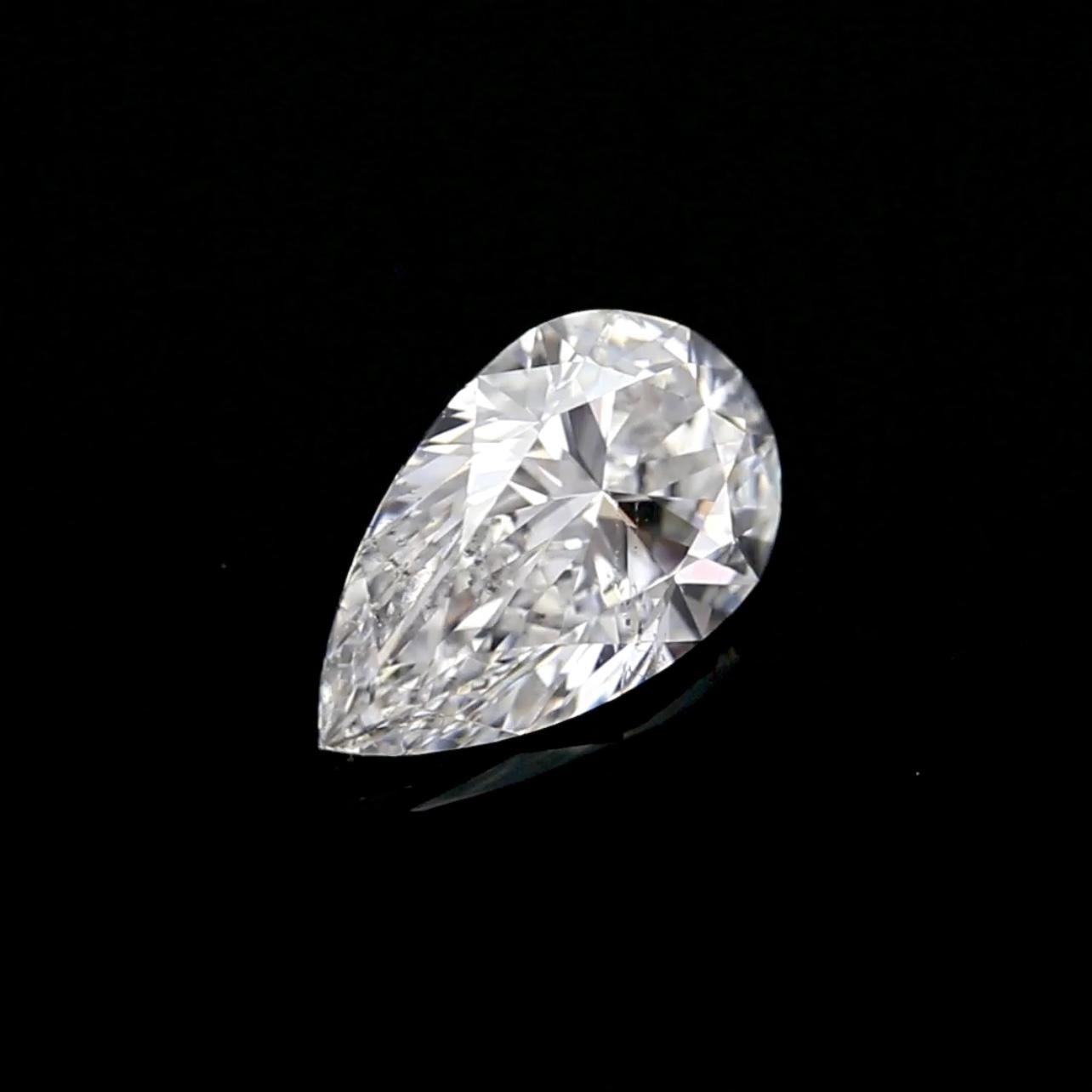 Taille poire Diamant poire brillant de 2,01 carats - couleur D, pureté SI2 - certifié GIA en vente