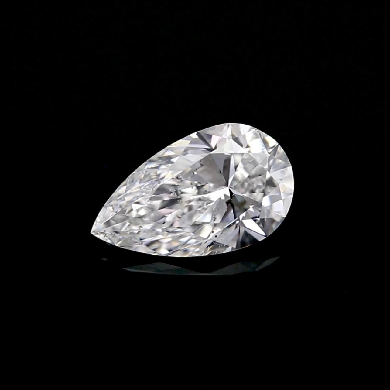 Diamant poire brillant de 2,01 carats - couleur D, pureté SI2 - certifié GIA Unisexe en vente