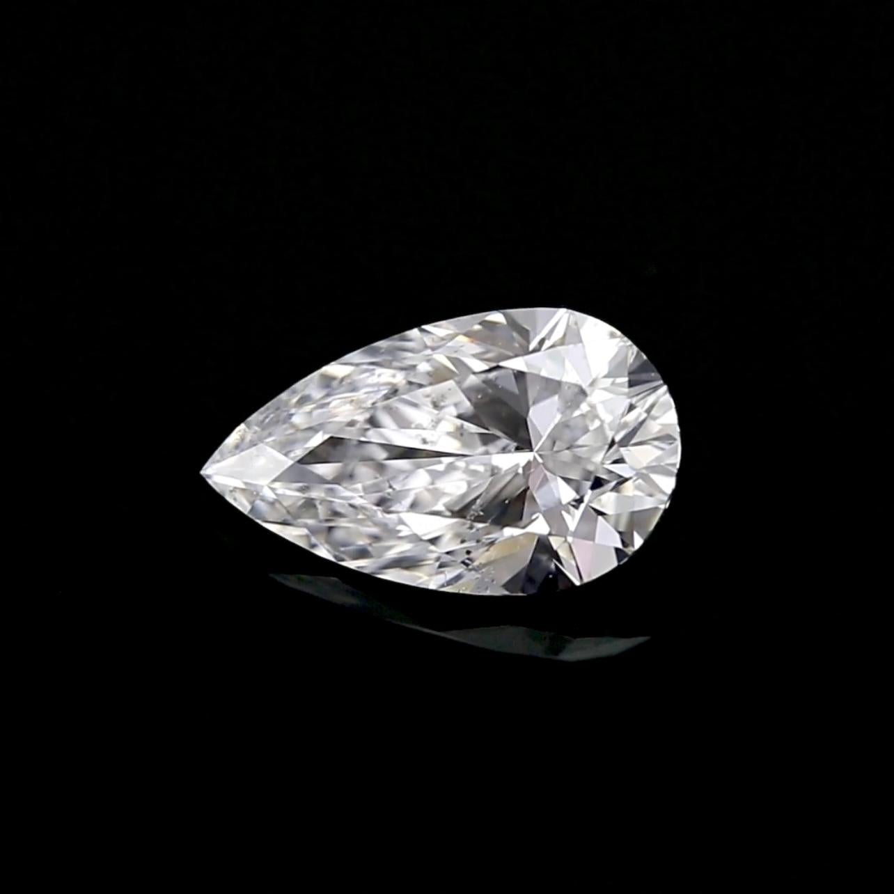 Diamant poire brillant de 2,01 carats - couleur D, pureté SI2 - certifié GIA en vente 1