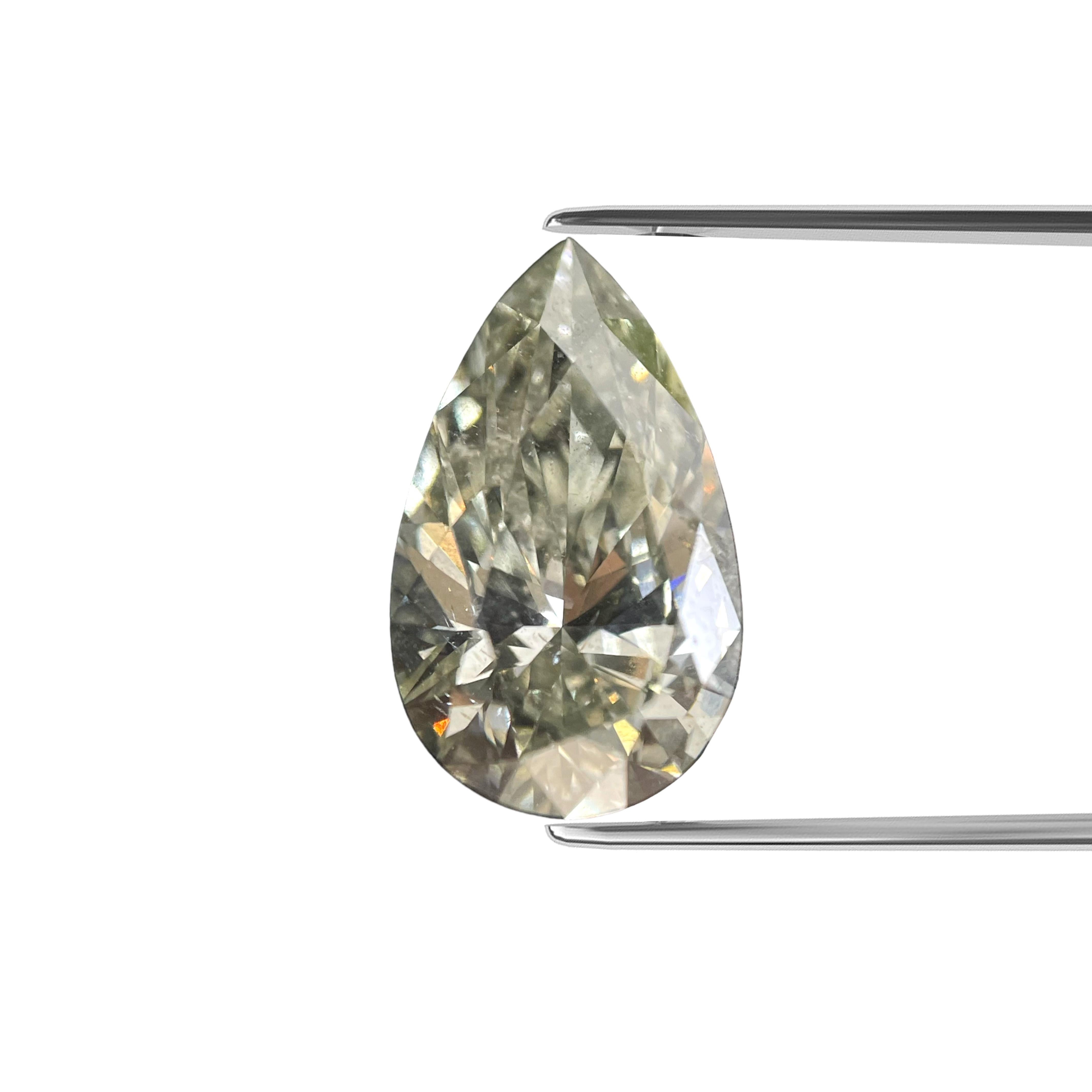 ITEM DESCRIPTION

ID #:	NY56548
Stone Shape: PEAR BRILLIANT
Diamond Weight: 2.01ct
Clarity: I1
Color: Fancy Light Grayish Greenish Yellow
Cut:	Excellent
Measurements: 11.40 x 6.83 x 4.23 mm
Depth %:	62%
Table %:	57%
Symmetry: Very Good
Polish: Very