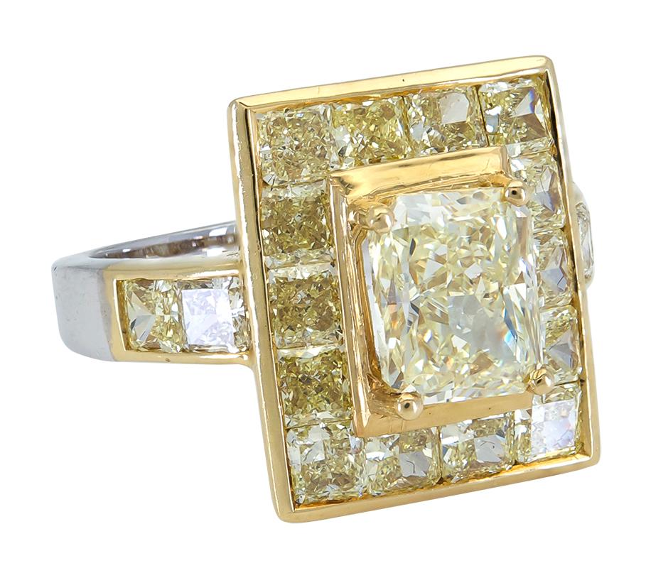 big yellow diamond ring