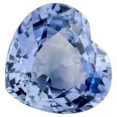 2.01 Ct Blue Sapphire Heart Loose Gemstone