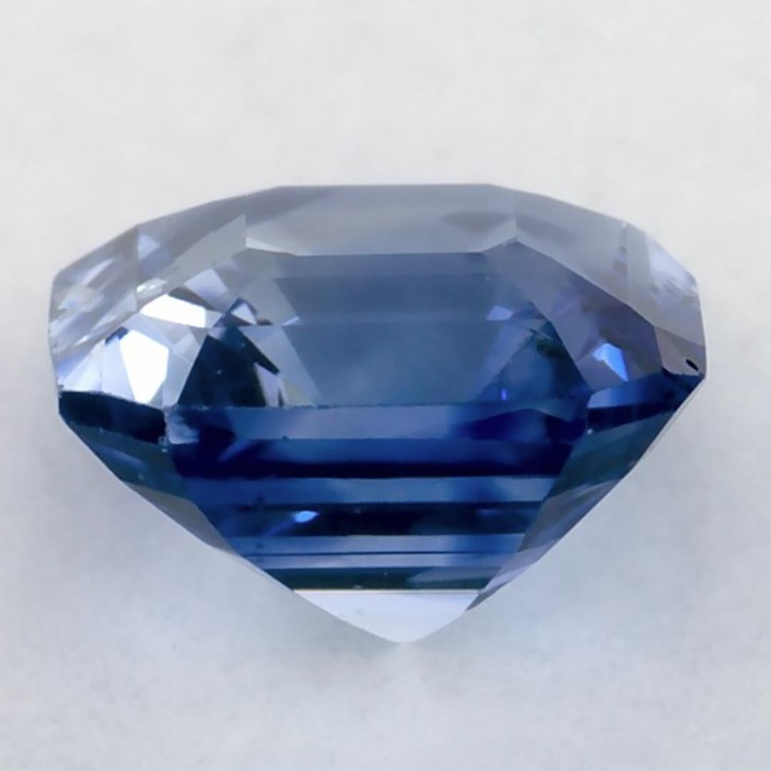 Women's or Men's 2.01 Ct Blue Sapphire Octagon Cut Loose Gemstone