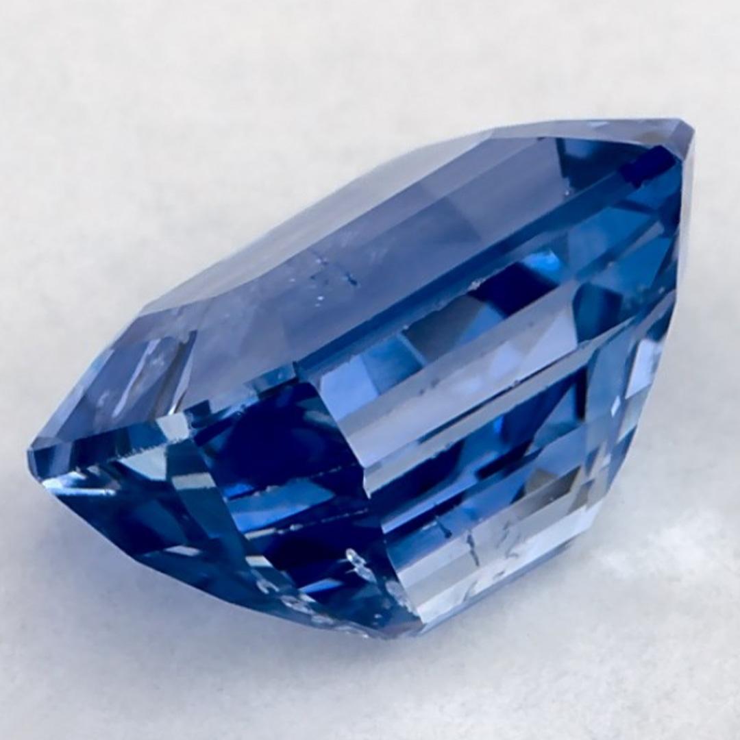 2.01 Ct Zaffiro blu taglio ottagono Gemma sfusa in vendita 2